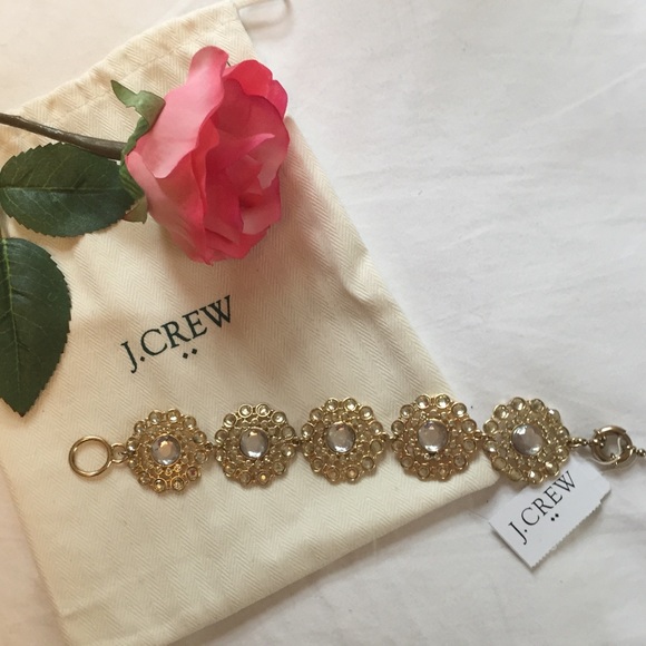 J. Crew Jewelry - J. Crew Crystal Statement Bracelet J. Crew Jewelry - J. Crew Crystal Statement Bracelet